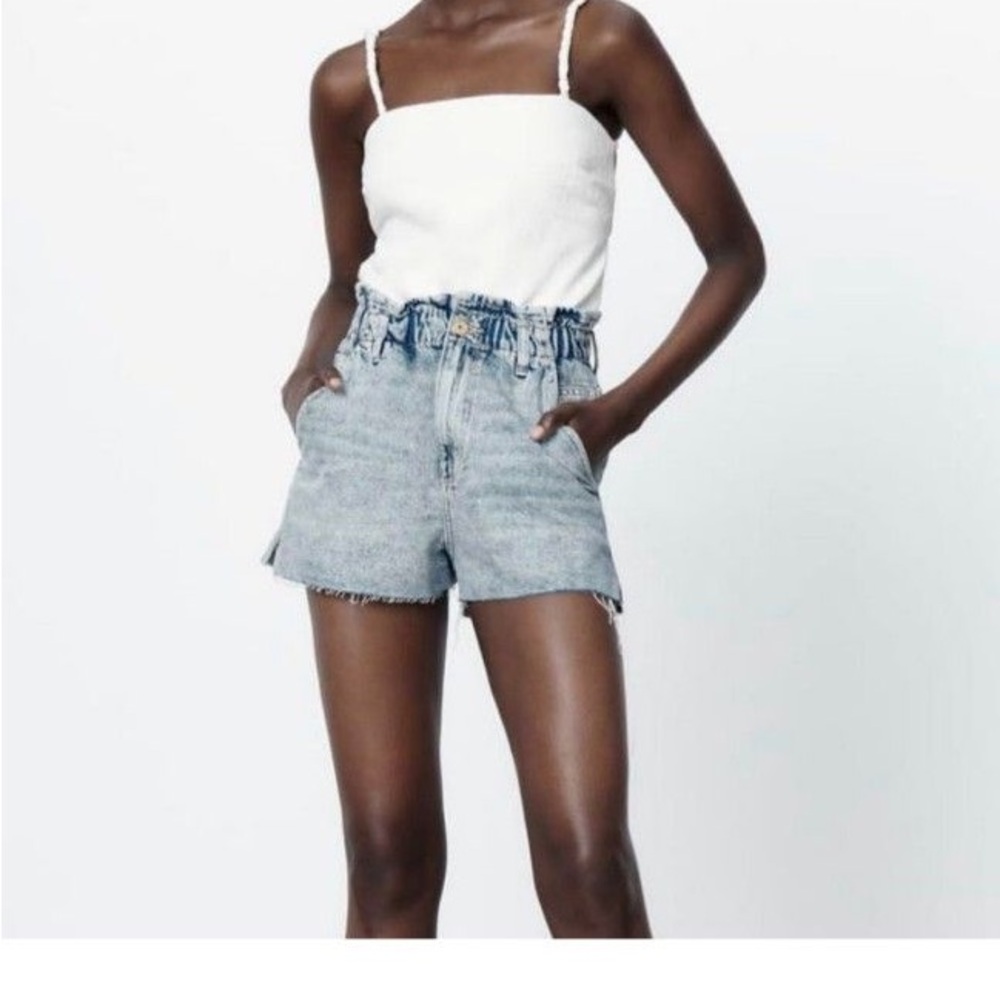 High Waist Denim Blue Women's Shorts
